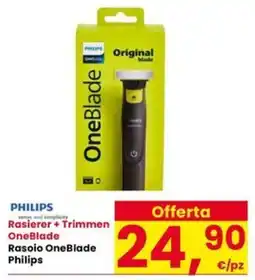 Interspar Philips Rasierer + Trimmen OneBlade offerta