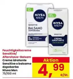 Interspar Crema idratante Sensitive o balsamo dopobarba Nivea Men offerta