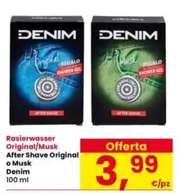 Interspar Rasierwasser After Shave Original o Musk Denim offerta