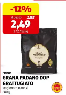 ALDI Primis Grana Padano Dop Grattugiato offerta