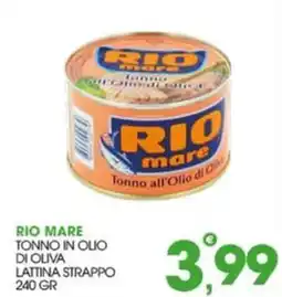 Rosa Cash Tonno in olio di oliva Rio mare offerta