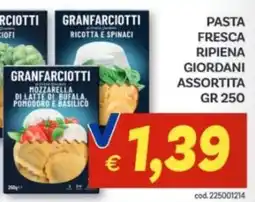 Vivo Supermercati Granfarciotti pasta fresca ripiena giordani assortita offerta