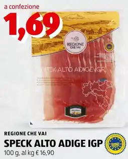 ALDI Speck Alto Adige IGP offerta