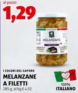 ALDI I colori del sapore melanzane a filetti offerta