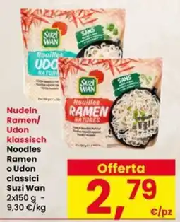 Interspar Nudeln Ramen/Udon klassisch Noodles Ramen o Udon classici Suzi Wan offerta