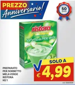 Vivo Supermercati Sorbetto alla Mela Verde Ristora offerta