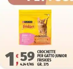 Vivo Supermercati Crochette per gatto junior Friskies offerta