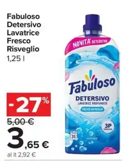 Carrefour Express Fabuloso Detersivo Lavatrice Fresco Risveglio offerta