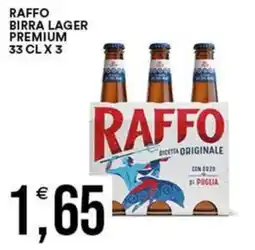 Vantaggio Cash&Carry Raffo birra lager premium offerta