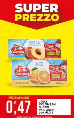 Vantaggio Cash&Carry Jolly Colombani succo vari gusti offerta