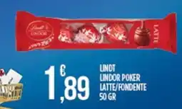 Euroesse Lindt Lindor Poker Latte/Fondente offerta