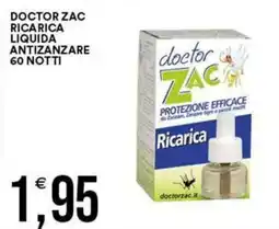 Vantaggio Cash&Carry Doctor Zac ricarica liquida antizanzare offerta