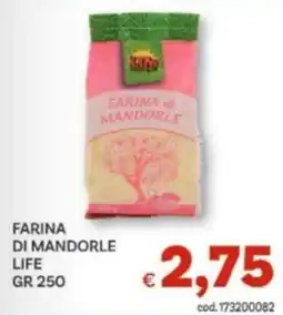 Vivo Supermercati Farina di mandorle Life offerta