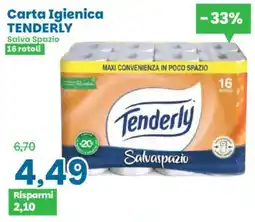 Prix Quality Carta Igienica Tenderly Salvaspazio offerta