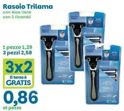 Prix Quality Rasoio Trilama con Aloe Vera offerta