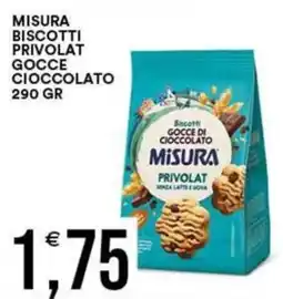 Vantaggio Cash&Carry Biscotti Gocce di Cioccolato Misura Privolat offerta