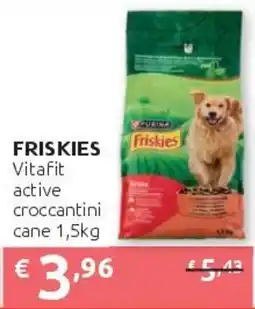 PiùMe Friskies Vitafit active croccantini cane offerta