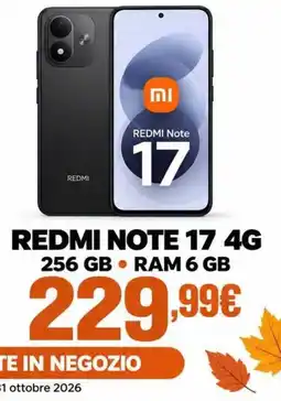Yammo Redmi Note 17 4G offerta