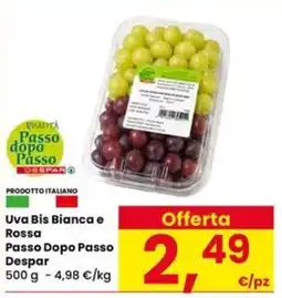 Eurospar Uva Bis Bianca e Rossa Passo Dopo Passo Despar offerta