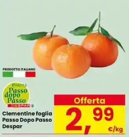Eurospar Clementine foglia Passo Dopo Passo Despar offerta