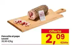 Eurospar Pancetta al pepe Levoni offerta