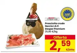 Eurospar Prosciutto crudo Norcia I.G.P. Despar Premium offerta