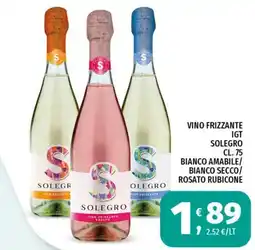 Vivo Supermercati Vino frizzante Solegro offerta