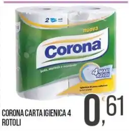 Cash pro Corona carta igienica offerta