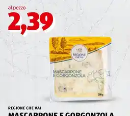 ALDI Regione che vai Mascarpone e Gorgonzola offerta