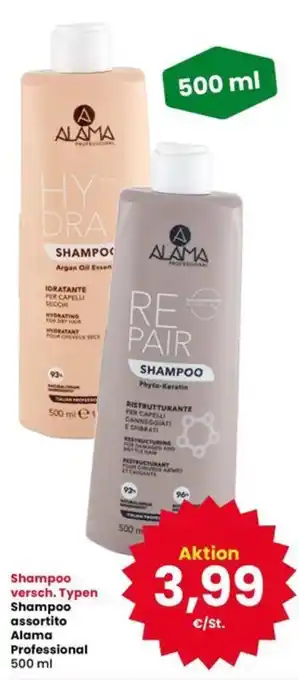 Shampoo versch. Tippen