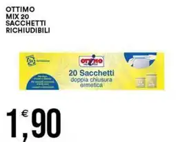 Vantaggio Cash&Carry Ottimo mix 20 sacchetti richiudibili offerta
