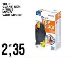 Vantaggio Cash&Carry Guanti neri nitrile Tulip offerta