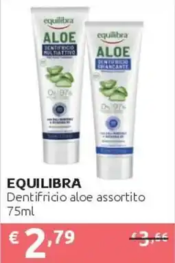 PiùMe Equilibra Dentifricio aloe assortito offerta