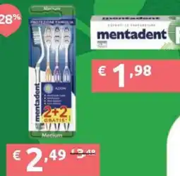 PiùMe Mentadent spazzolini da denti offerta