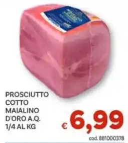 Vivo Supermercati Prosciutto cotto maialino d'oro a.q. offerta