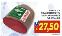 Vivo Supermercati Bresaola Rigamonti punta d'anca granfesa offerta