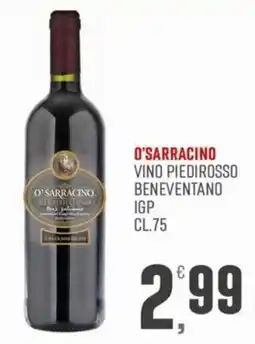 Marketpiù O'Sarracino Vino Piedirosso Beneventano IGP offerta