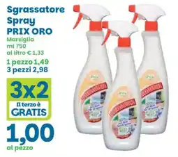 Prix Quality Sgrassatore Spray Prix Oro offerta