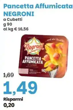 Prix Quality Pancetta Affumicata Negroni offerta