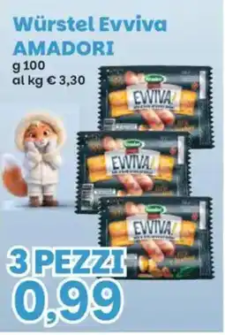Prix Quality Würstel Evviva Amadori offerta