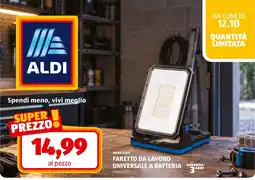 ALDI Workzone faretto da lavoro universale a batteria offerta