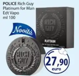 Acqua & Sapone Police rich guy platinum for man offerta
