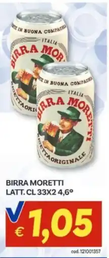 Vivo Supermercati Birra Moretti offerta