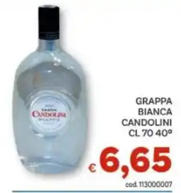 Vivo Supermercati Grappa bianca Candolini offerta