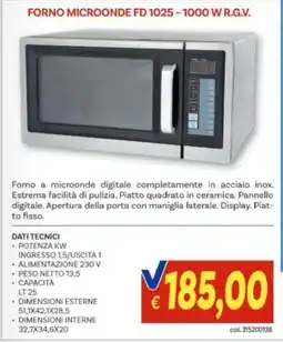 Vivo Supermercati Forno microonde FD 1025 offerta