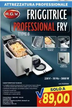 Vivo Supermercati Friggitrice Professional Fry Type 8 R.G.V. offerta