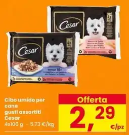 Eurospar Cibo umido per cane gusti assortiti Cesar offerta