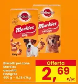 Eurospar Biscotti per cane Markies Pedigree offerta