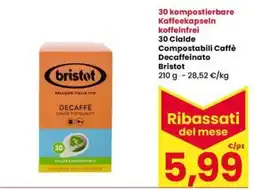 Interspar Cialde decaffè Bristot offerta