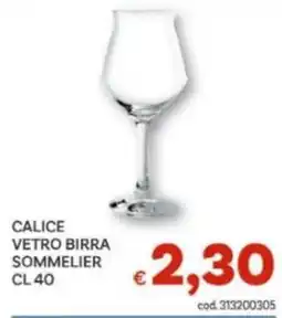 Vivo Supermercati Calice vetro birra sommelier offerta